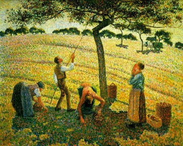 Recogida de manzanas en Eragny sur Epte 1888 Camille Pissarro Pinturas al óleo